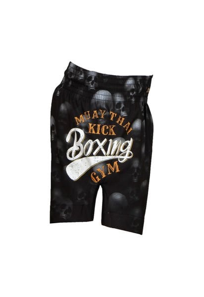 Dosmai Dijital Baskılı Danger Kick Boks Muay Thai Spor Şort FGS237 XS - Siyah