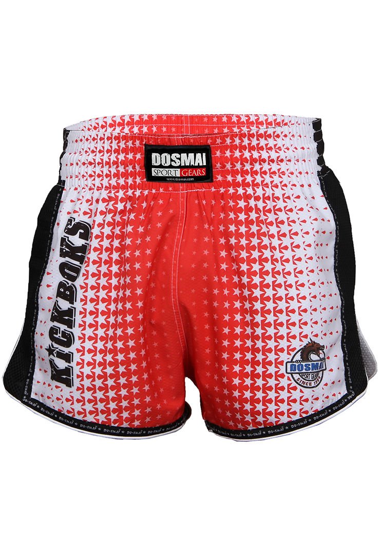 Dosmai Dijital Baskılı Fileli Kickboks Spor Şort KBS239 L - Kırmızı