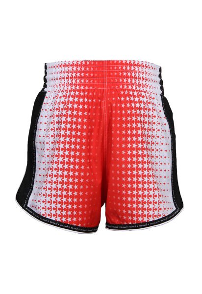 Dosmai Dijital Baskılı Fileli Kickboks Spor Şort KBS239 M - Kırmızı