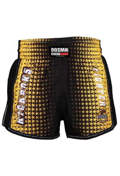 Dosmai Dijital Baskılı Fileli Kickboks Spor Şort KBS239 S - Sarı