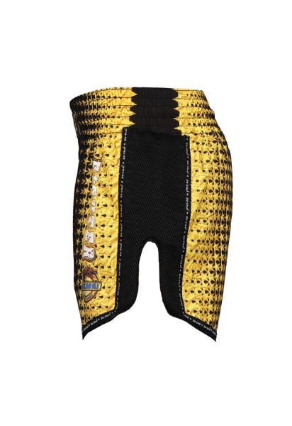 Dosmai Dijital Baskılı Fileli Kickboks Spor Şort KBS239 XS - Sarı