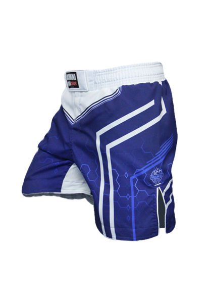 Dosmai Dijital Baskılı Hexagon Mma Spor Şort MMS224 L - Mavi
