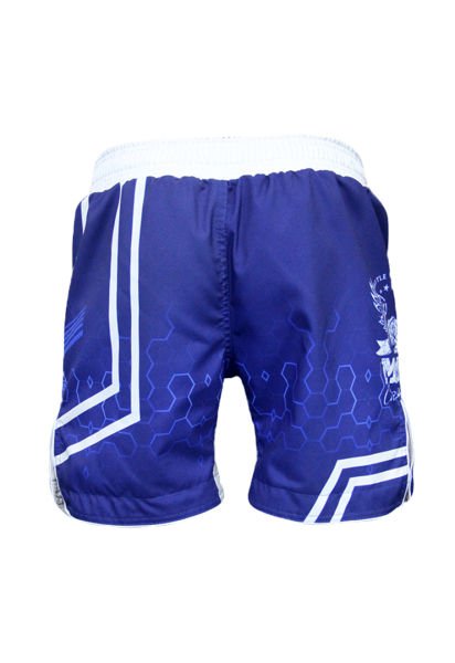 Dosmai Dijital Baskılı Hexagon Mma Spor Şort MMS224 L - Mavi