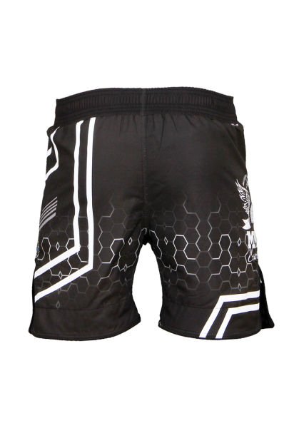 Dosmai Dijital Baskılı Hexagon Mma Spor Şort MMS224 L - Siyah