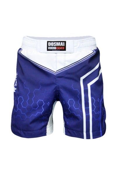 Dosmai Dijital Baskılı Hexagon Mma Spor Şort MMS224 S - Mavi