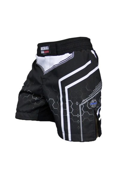 Dosmai Dijital Baskılı Hexagon Mma Spor Şort MMS224 S - Siyah