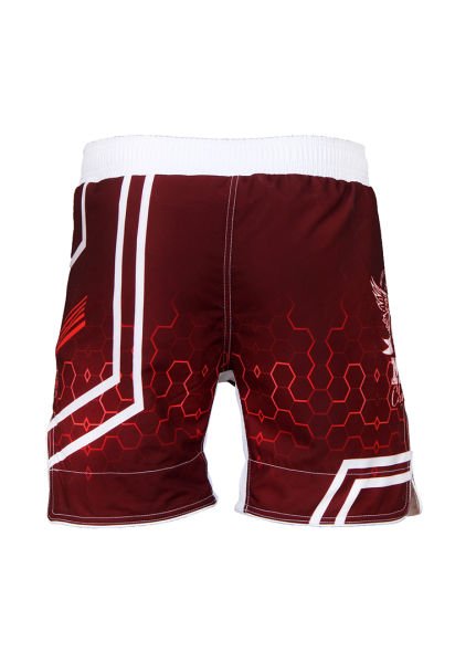 Dosmai Dijital Baskılı Hexagon Mma Spor Şort MMS224 XL - Kırmızı