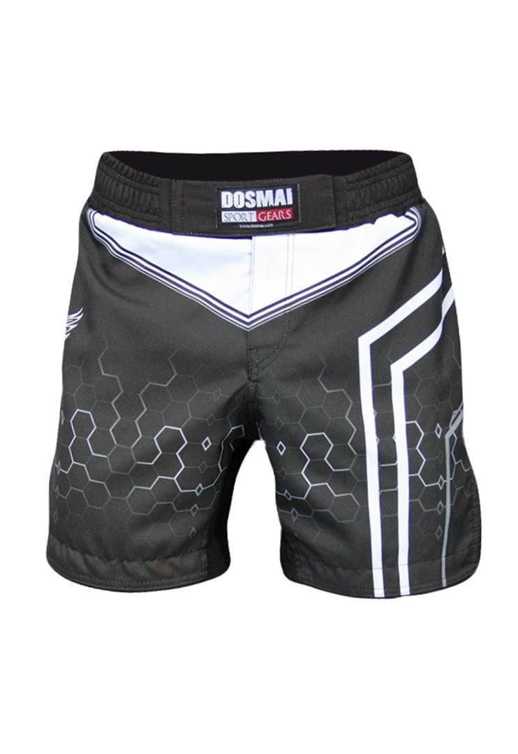 Dosmai Dijital Baskılı Hexagon Mma Spor Şort MMS224 XL - Siyah