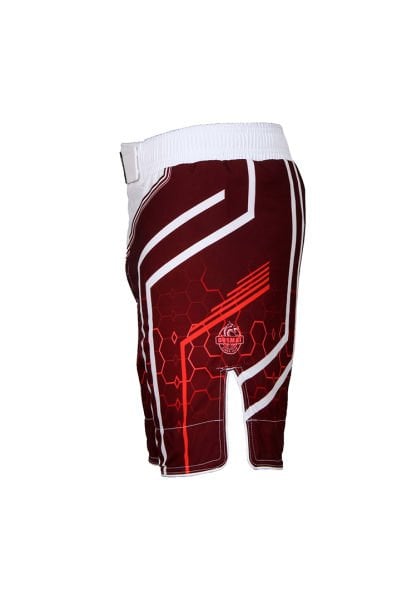 Dosmai Dijital Baskılı Hexagon Mma Spor Şort MMS224 XS - Kırmızı