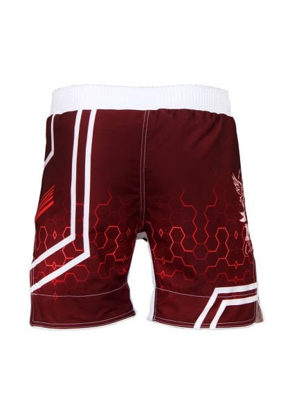 Dosmai Dijital Baskılı Hexagon Mma Spor Şort MMS224 XS - Kırmızı