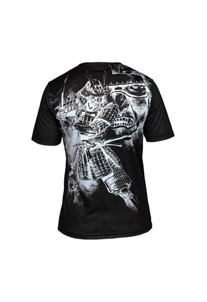 Dosmai Dijital Baskılı Aikido Bisiklet Yaka Spor T-Shirt AIT006 Siyah - 2XL