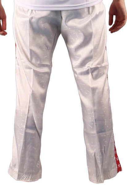Dosmai Yıldızlı Kick Boks Wushu Pantolonu PA145 Kırmızı Beyaz - 160 cm