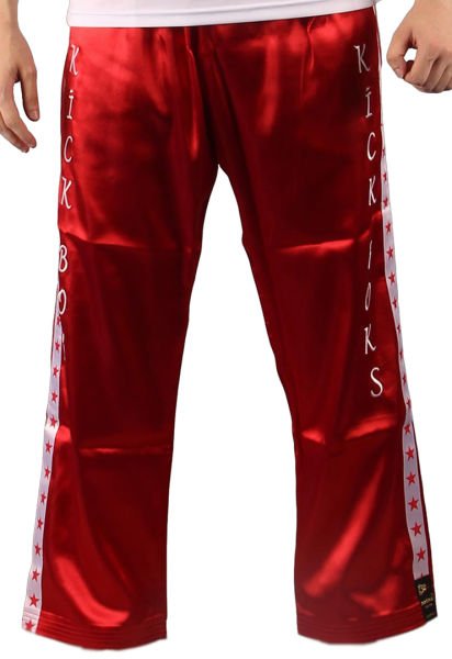 Dosmai Yıldızlı Kick Boks Pantolonu PA150 Kırmızı - 130 cm