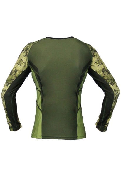 Dosmai Dijital Baskılı Uzun Kollu Long Sleeve Rashguard Spor Shirt RG071 Kamuflaj - M