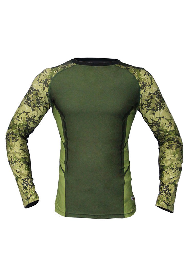 Dosmai Dijital Baskılı Uzun Kollu Long Sleeve Rashguard Spor Shirt RG071 Kamuflaj - XL