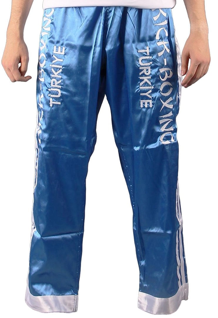 Dosmai Türkiye Nakışlı Kick Boks Pantolonu PA165 Mavi - 145 cm