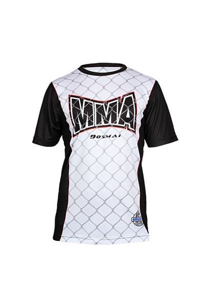 Dosmai Dijital Baskılı Mma Fighter Bisiklet Yaka Spor T-Shirt MMT108 2XL - Beyaz