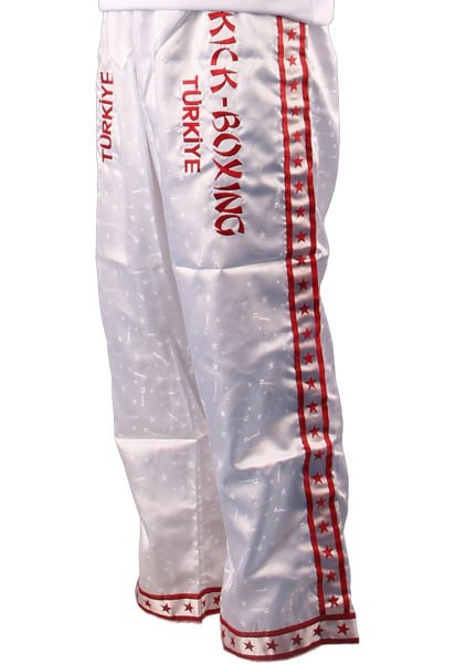 Dosmai Türkiye Nakışlı Kick Boks Pantolonu PA165 Beyaz - 190 cm