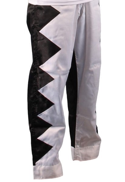Dosmai Çift Renk Kick Boks Wushu Pantolonu PA171 Beyaz Siyah - 150 cm