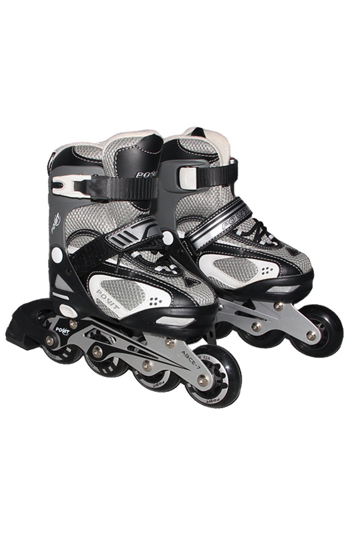 Ayarlanabilir Tekerlekli Paten Abec-7 31-34 Numara TB-08A Gri-Siyah