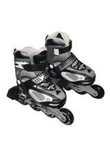 Ayarlanabilir Tekerlekli Paten Abec-7 31-34 Numara TB-08A Gri-Siyah