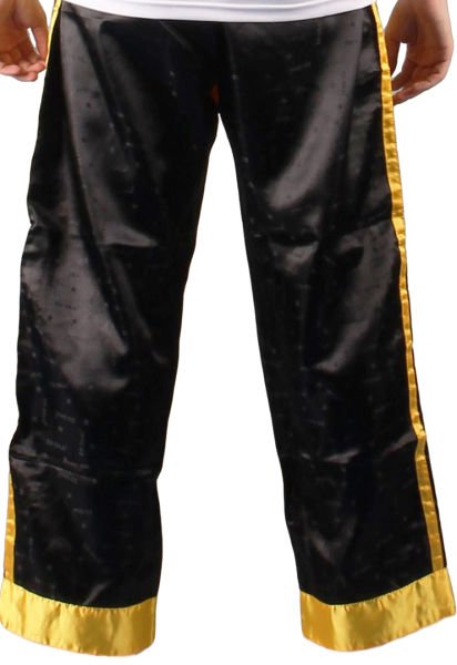 Dosmai İki Şeritli Kick Boks Wushu Pantolonu PA173 Sarı - 160 cm