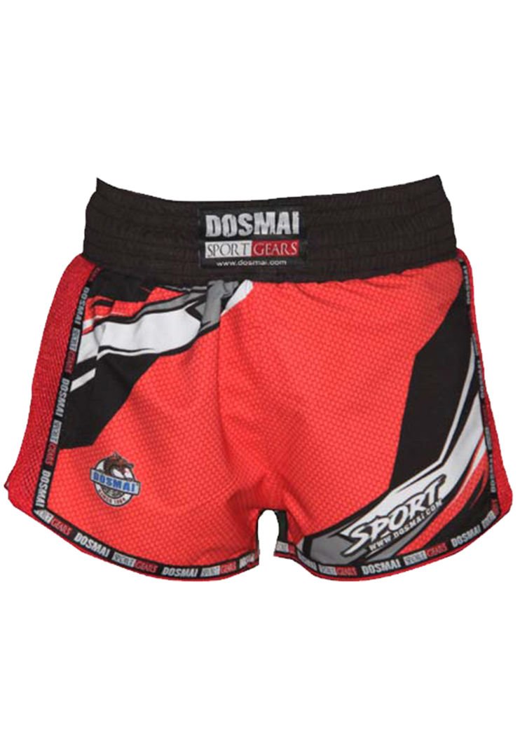 Dosmai Dijital Baskılı Fileli Spor Şort KBS242 S - Kırmızı