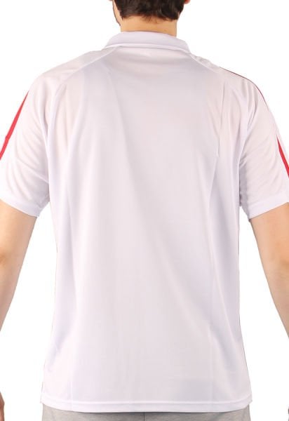 Dosmai Polo Yaka Performans Antrenman Sporcu T-Shirt PYT103 Beyaz - L