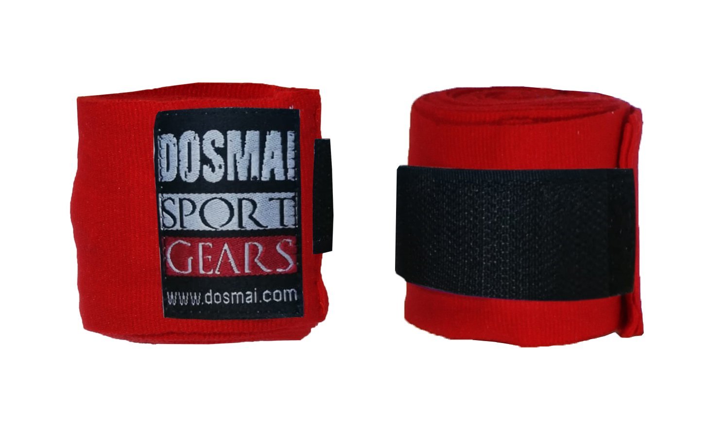 Dosmai Boks Kick Boks Muay Thai El Bilek Bandajı 3,5 m KO360 Kırmızı