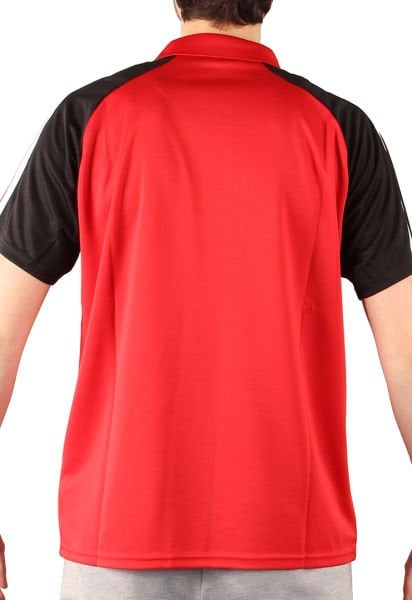 Dosmai Polo Yaka Performans Antrenman Sporcu T-Shirt PYT103 Kırmızı - XL