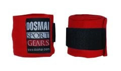 Dosmai Boks Kick Boks Muay Thai El Bilek Bandajı 3,5 m KO360 Kırmızı