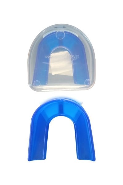 Dosmai Koruma Kutulu Çift Damak Boks Kick Boks Basketbol Silikon Dişlik KO383 Mavi