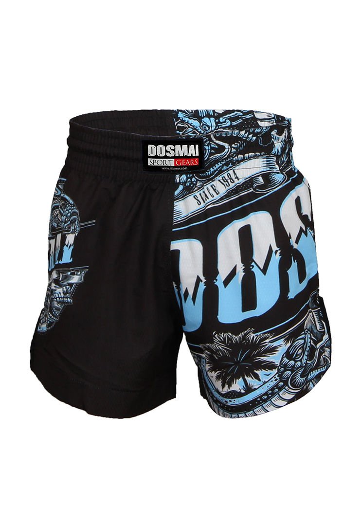 Dosmai Dijital Baskılı Snake Spor Şort FGS238 Siyah Mavi - M