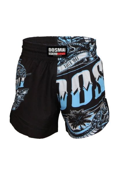 Dosmai Dijital Baskılı Snake Spor Şort FGS238 Siyah Mavi - XL