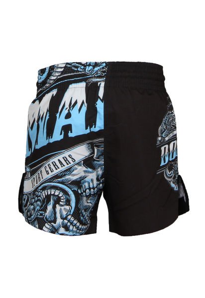 Dosmai Dijital Baskılı Snake Spor Şort FGS238 Siyah Mavi - XL