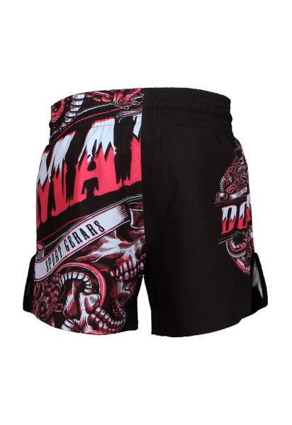 Dosmai Dijital Baskılı Snake Spor Şort FGS238 Siyah Kırmızı - L